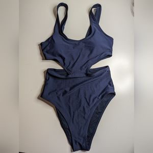Aerie navy one piece swim suit